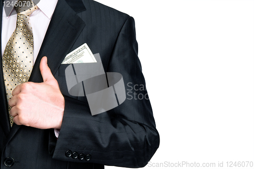 Image of Businessman with thumb up