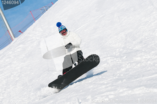 Image of extreme sport snowboard