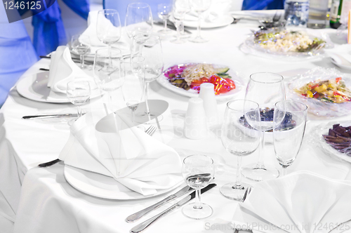 Image of catering service table decoration
