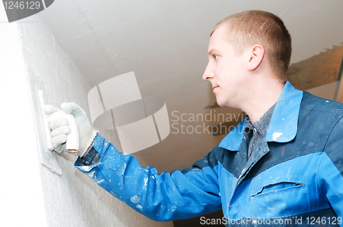 Image of Plasterer at work