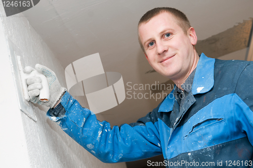 Image of Plasterer at work