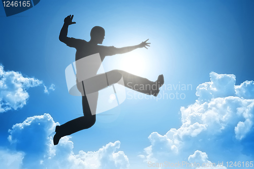 Image of jumping man
