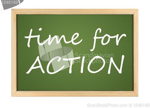 Image of time for action