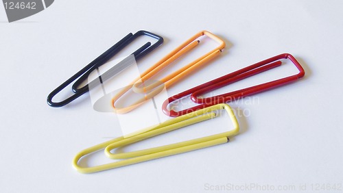 Image of colored paper clips