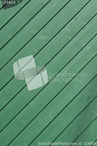 Image of Green wooden panel
