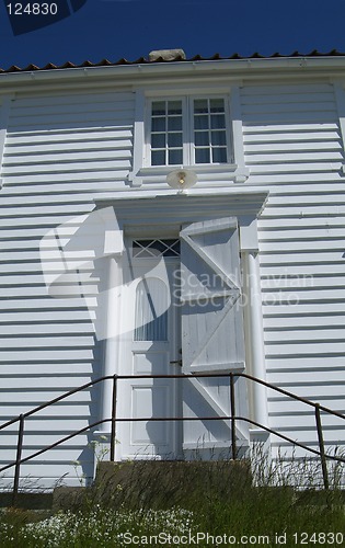 Image of Detail of old, wooden house