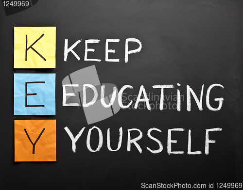 Image of Keep-educating-yourself-acronym