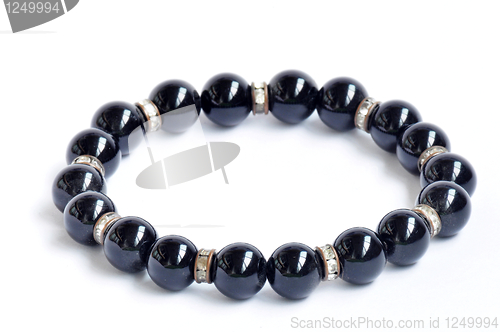 Image of Bracelet of black pearls