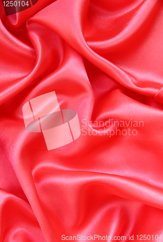 Image of Smooth Red Silk as background 