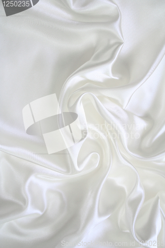 Image of Smooth elegant white silk 