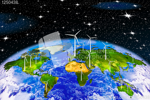 Image of renewable energy in the world