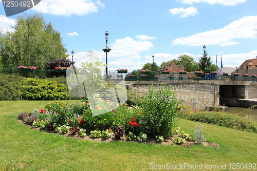 Image of Flower garden and deck