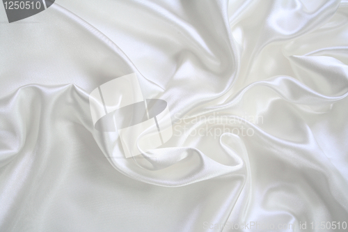 Image of Smooth elegant white silk 