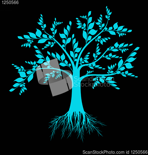 Image of Art tree silhouette