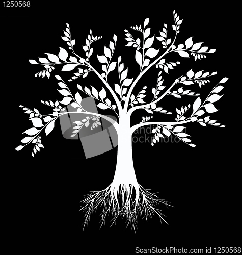 Image of Art tree silhouette