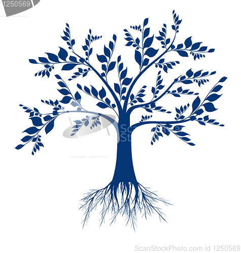 Image of Art tree silhouette