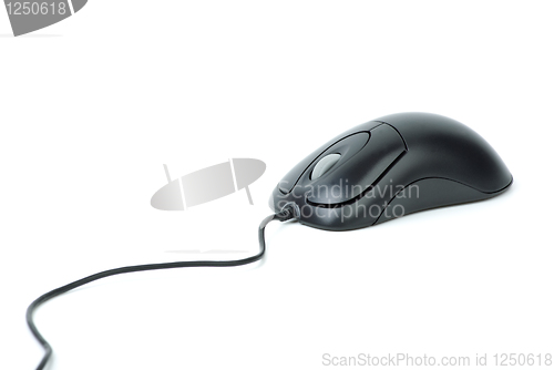 Image of Stylish black optical computer mouse