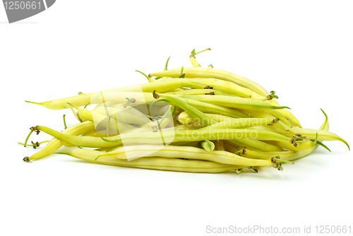 Image of Pile of yellow wax bean pods