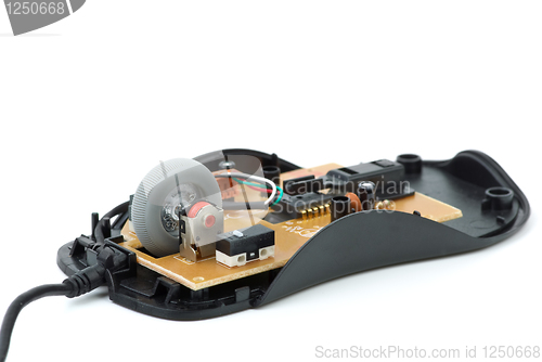 Image of Disassembled  optical mouse