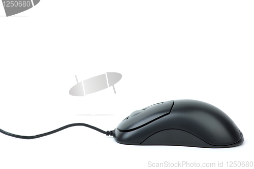 Image of Stylish black optical computer mouse