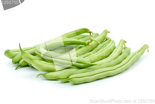 Image of Small pile of green bean pods