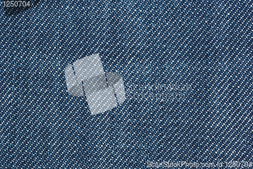 Image of Close-up shot of blue denim