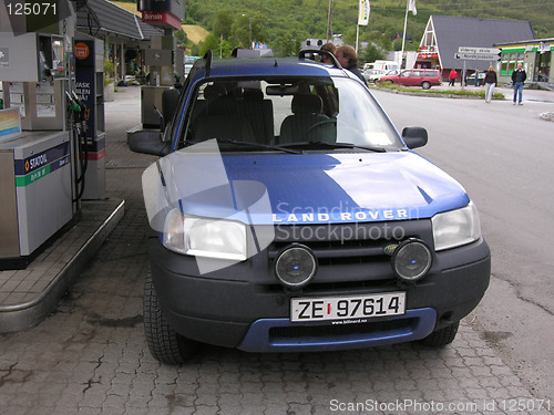 Image of Blue car