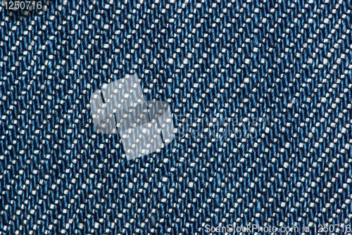 Image of Macro shot of blue denim