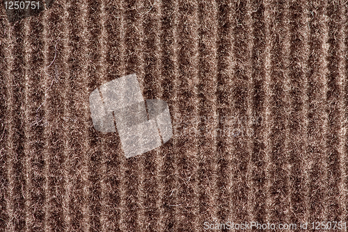 Image of Macro shot of some brown velvet fabric