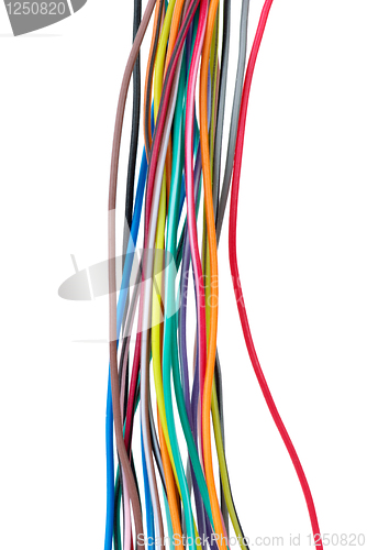 Image of Different colored wires 