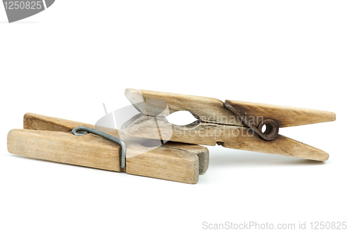 Image of Two clothespins 