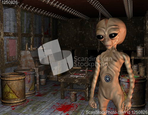 Image of Alien in the laboratory