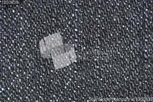 Image of Macro shot of black denim