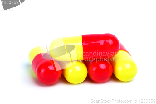 Image of Some yellow-red capsules