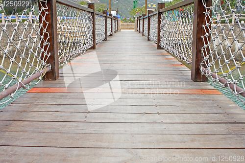 Image of wood bridge