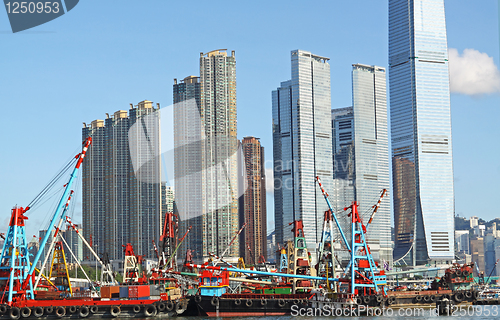 Image of Hong Kong Skyline in the afternoon. 