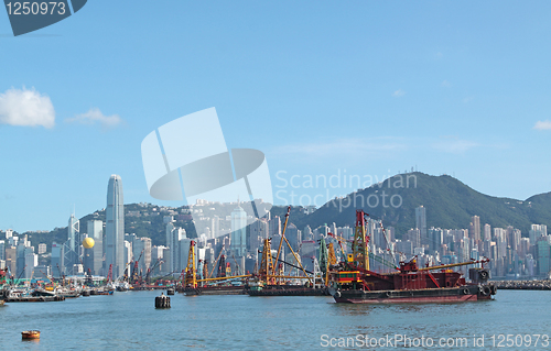 Image of Hong Kong Skyline in the afternoon. 