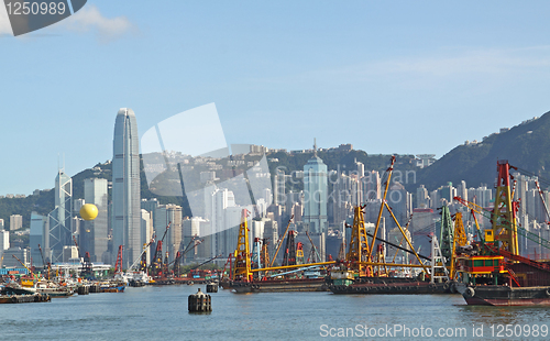 Image of Hong Kong Skyline in the afternoon. 