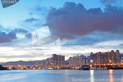 Image of hong kong sunset