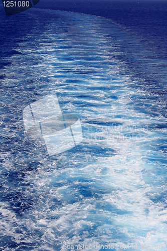 Image of Azure sea water surface with ripple as background 