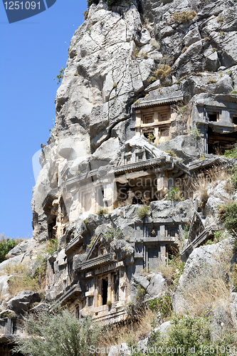 Image of Ancient Lycian tombs in Myra