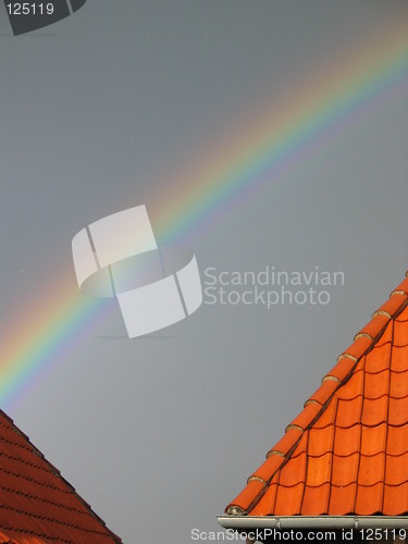 Image of Rainbow and roof