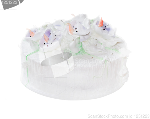 Image of fresh whipped cream cake