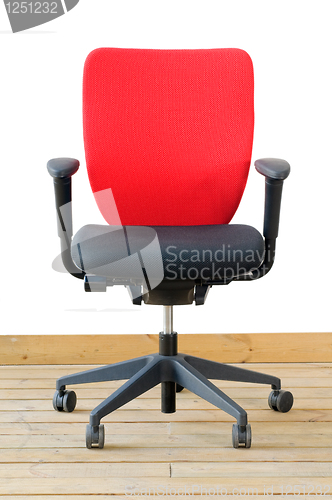 Image of modern red office chair