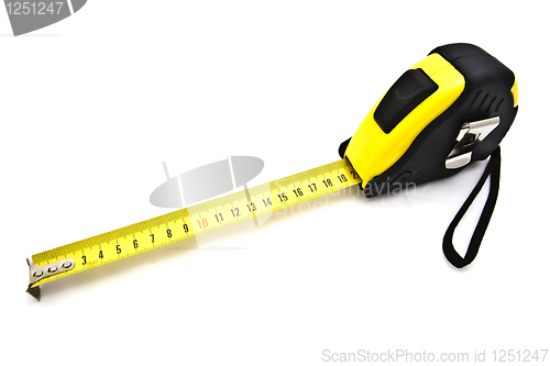 Image of Tape measure isolated on white background 