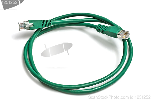 Image of Green network plug 