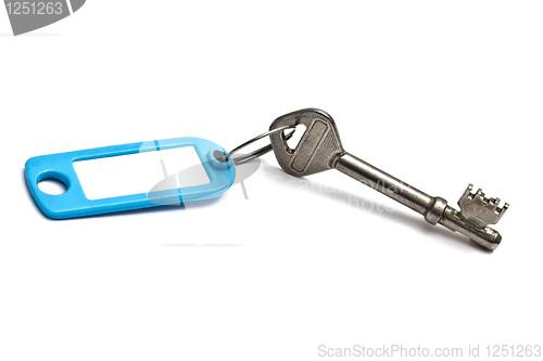 Image of Blank tag and old key 