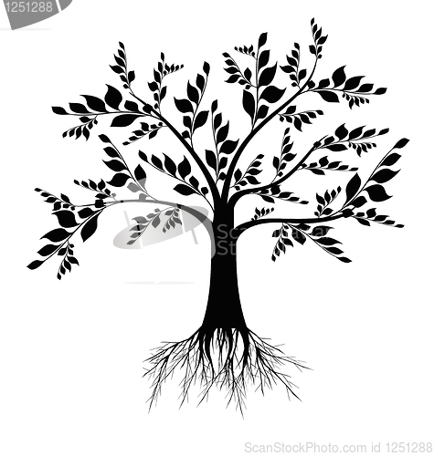 Image of Art tree silhouette