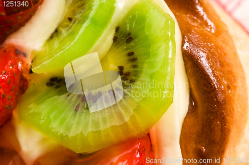 Image of French cake with fresh fruits