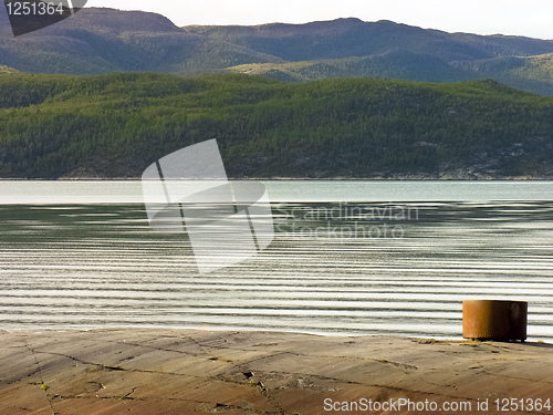 Image of Landscape in a norway river